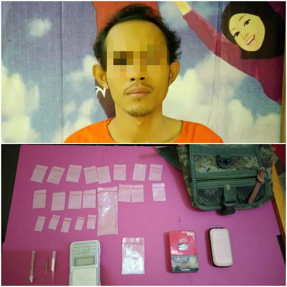 Sat Narkoba Polres Rohil Ciduk RP di Kepenghuluan Harapan Makmur, Sabu Berkisar 4,94 Gram Ikut Diamankan 