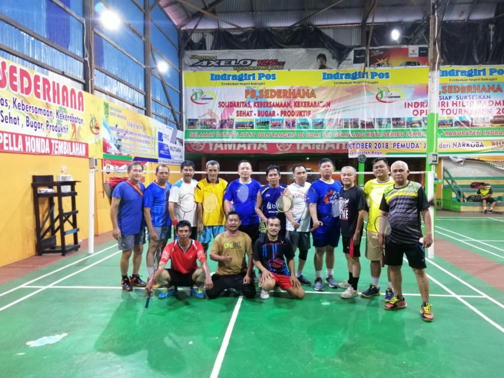 Kapolres Inhil Olahraga Bersama dengan Jajaran dan PB Sederhana