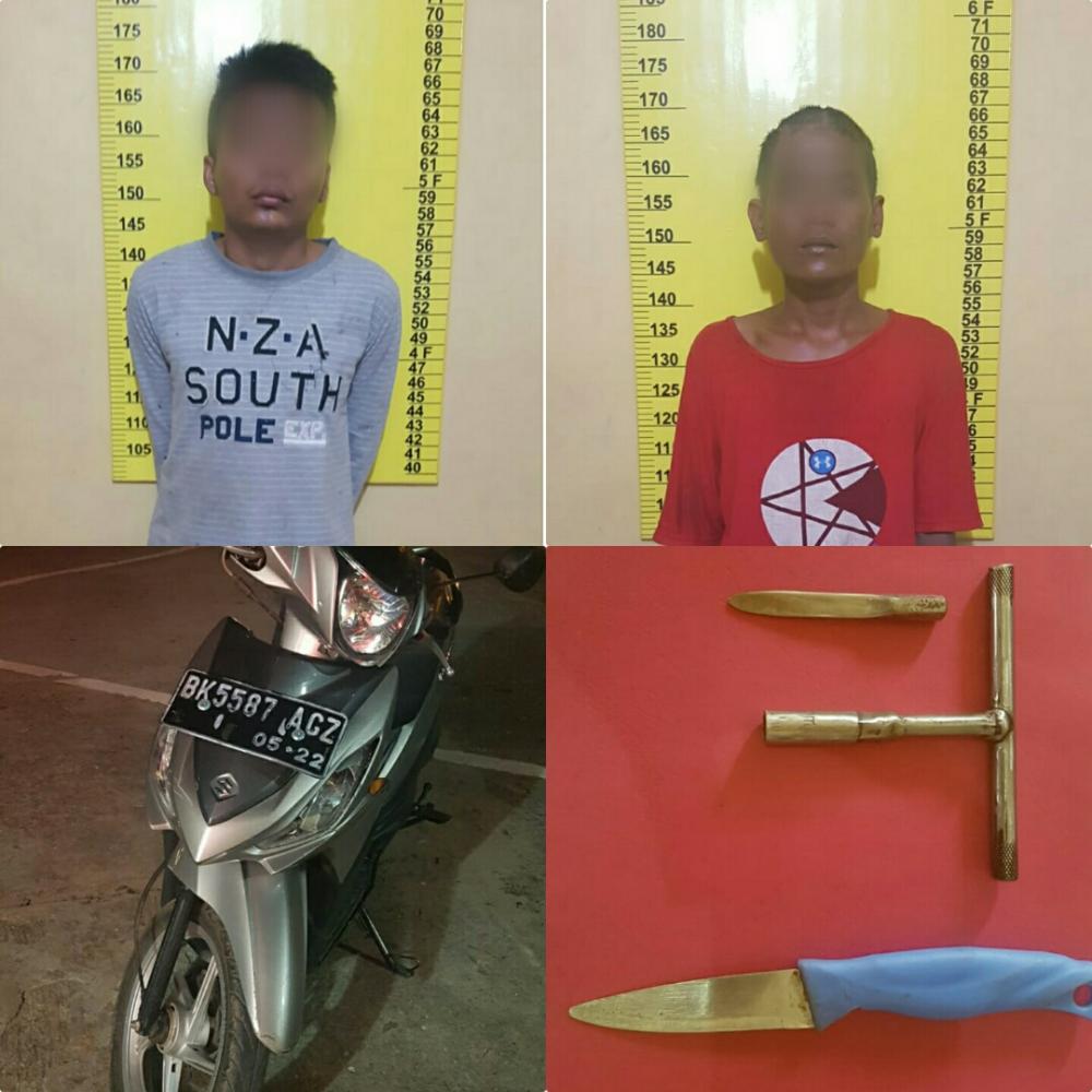 Tim Opsnal Polsek Bagan Sinembah Jebloskan 2 Pelaku Pemerasan dan Pencurian ke Sel, Ini Dia Pelakunya.. 