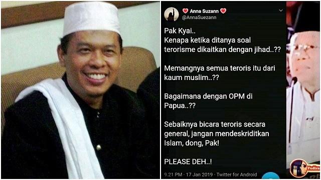Jawaban 'Terorisme' Kiai Ma'ruf Memunculkan 'Tanda Tanya' sebagian Umat Islam
