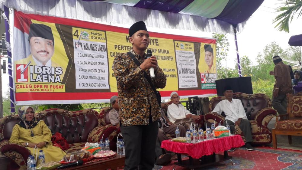Ramah Tamah Di RW 05 Tembilahan Hulu, Caleg Muda Golkar Inhil Ini Disambut Hangat Masyarakat