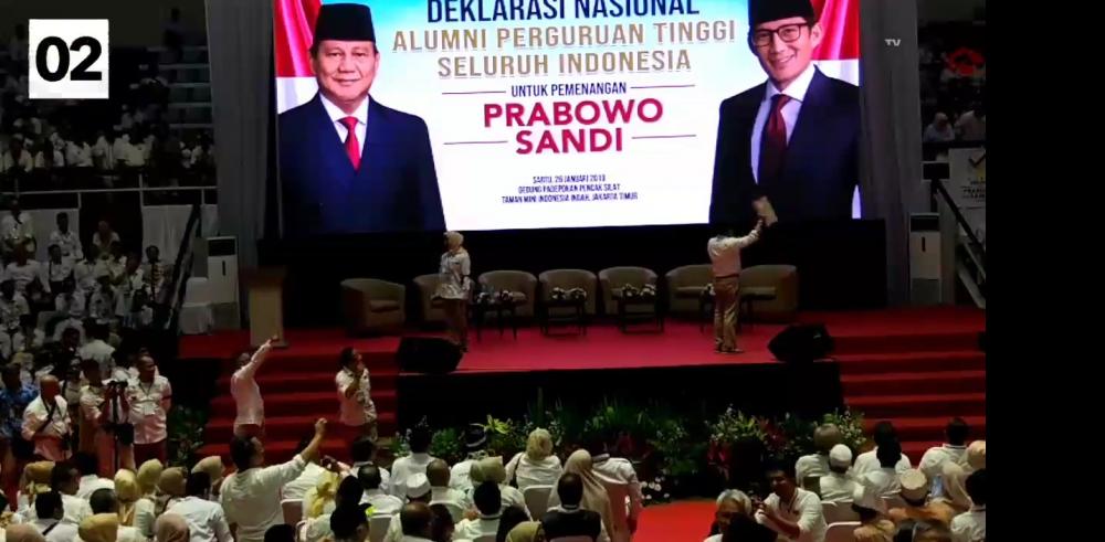 Alumni Perguruan Tinggi Seluruh Indonesia Deklerasi Dukung Prabowo,Rocky Gerung Hadir