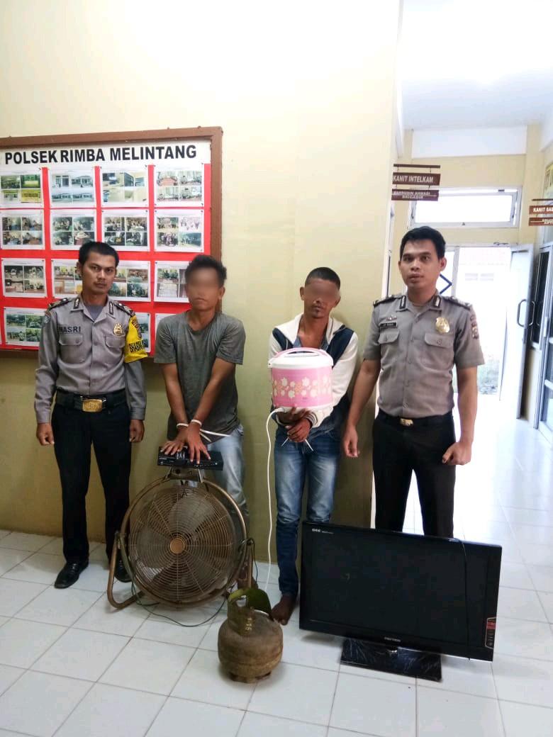 Rumah Dinas Camat di Rokan Hilir Dibobol Maling, Polsek Rimba Melintang Ungkap Pelakunya..