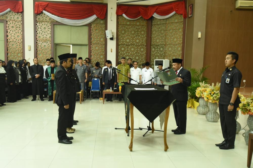 Plt Bupati Kampar Catur Sugeng melantik 78 Pejabat Fungsional