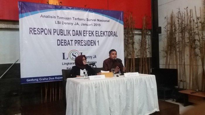 Wow, Pasca Debat Pertama, Survei LSI Jokowi-Ma'ruf Unggul dari Prabowo-Sandi 