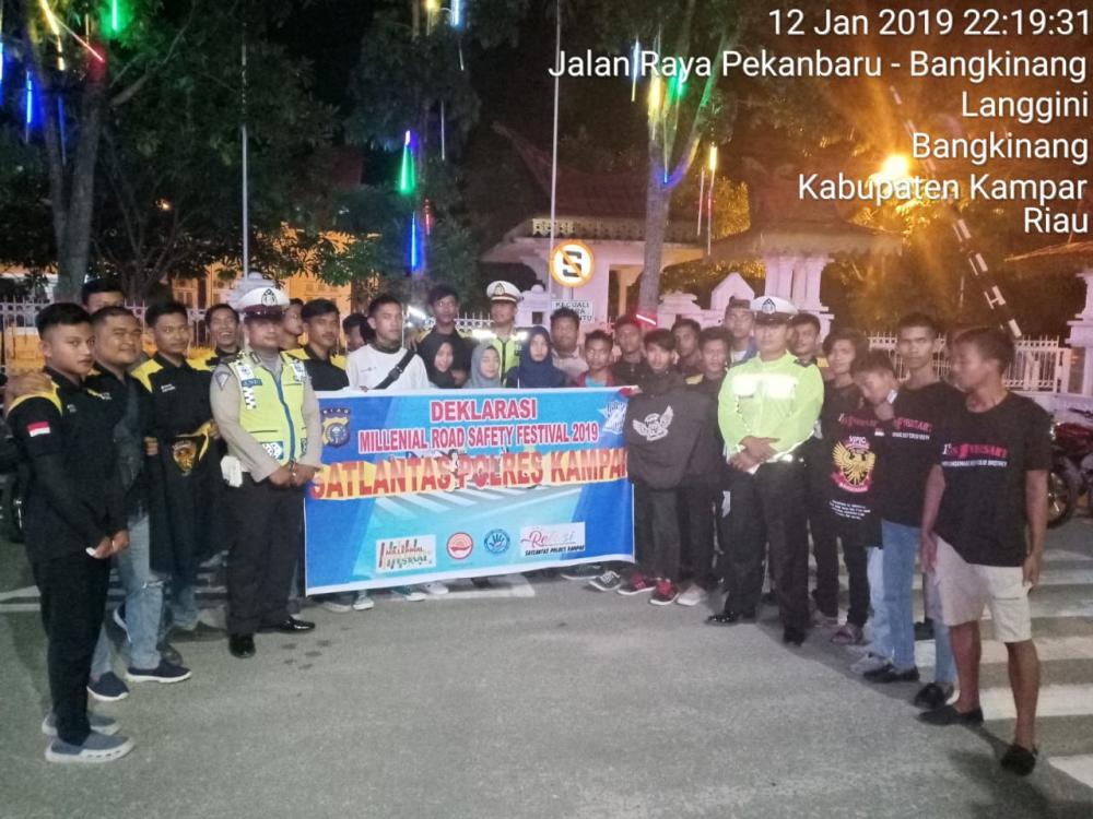 Kasat Lantas Polres Kampar, Bina Generasi Millennial untuk Budayakan Tertib Berlalulintas
