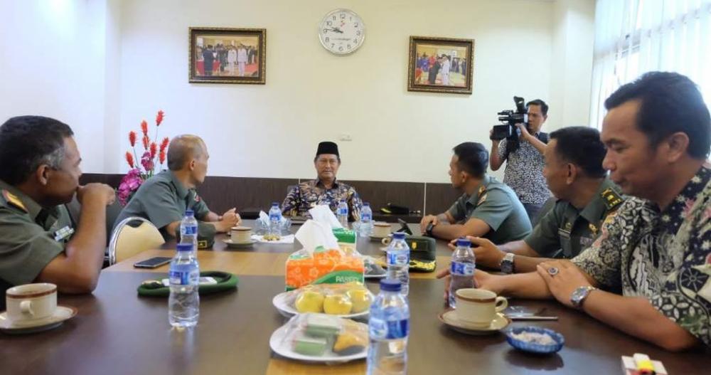 Dandim 0314 Silahturahmi ke Kantor Bupati Inhil Perkenalkan Anggota Barunya 