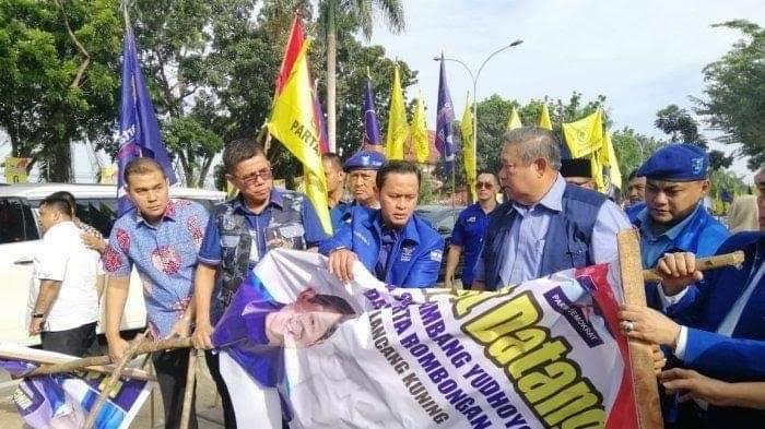 Pekan Depan, Tersangka Perusakan Atribut Partai Demokrat di Pekanbaru Disidang