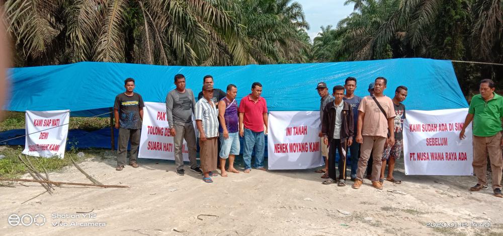 Untuk menghindari konflik,Bhatin Palabi Desa Pangkalan Gondai minta agar eksekusi di hentikan