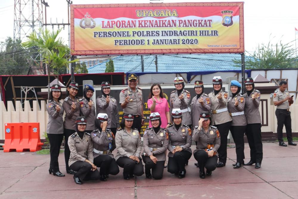 99 Orang  Jajaran Polres Inhil Naik Pangkat Periode Pertama Januari 2020