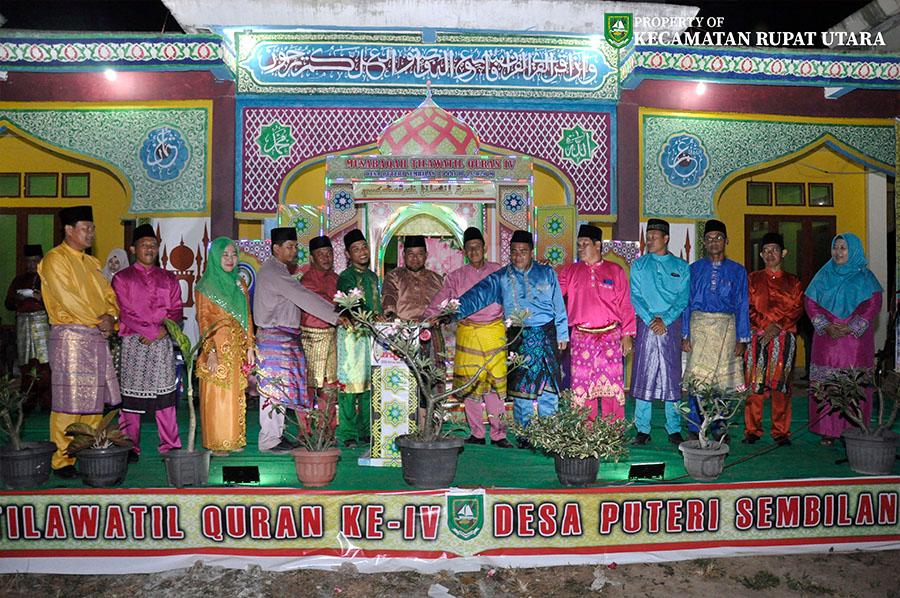 Sekcam Rupat Utara  Buka secara Resmi MTQ Ke- IV  Tahun 2020  Di Desa Putri sembilan