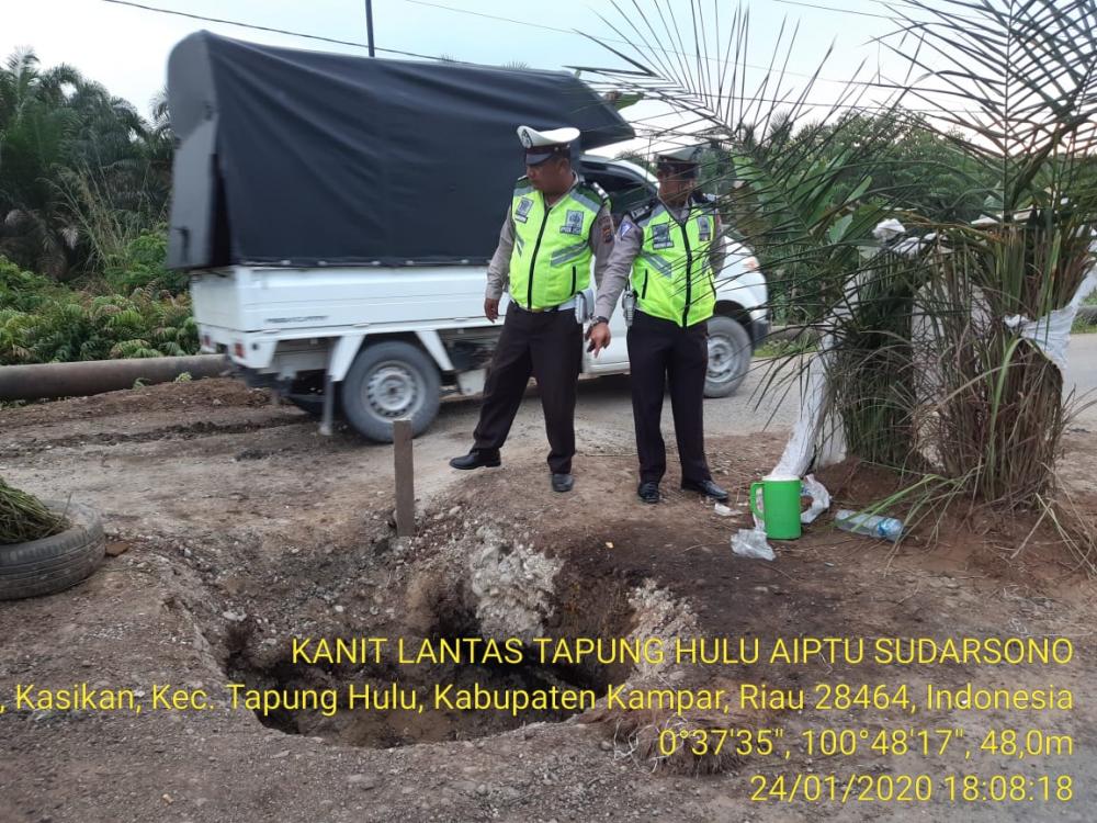 Jalan lintas Petapahan - Simpang TB Km 75/76 Amblas
