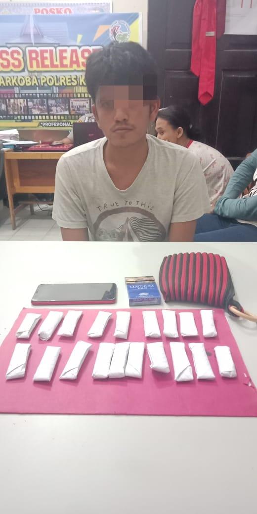 Pengedar Daun Ganja Kering Diringkus Resnarkoba Polres Kampar di Wilayah Bangkinang