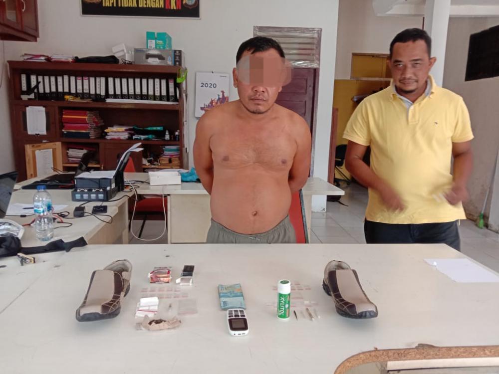 Polsek Tapung Hilir Ciduk Pengedar Narkoba di Desa Sekijang Kampar