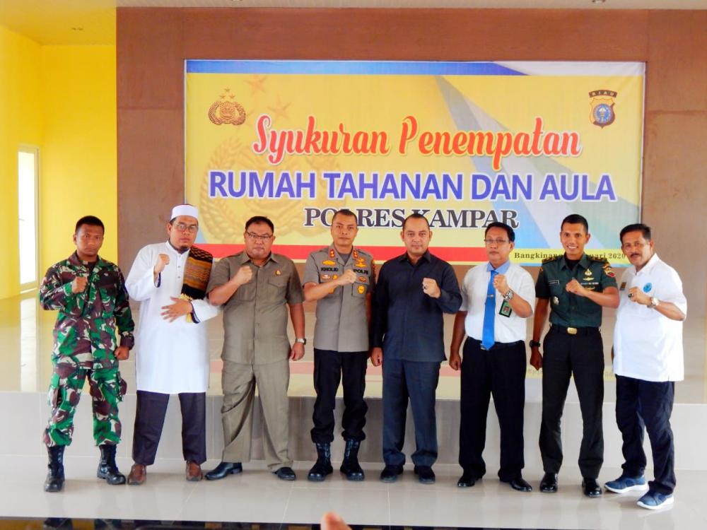 Acara Syukuran Penempatan Rumah Tahanan dan Aula Baru di Polres Kampar