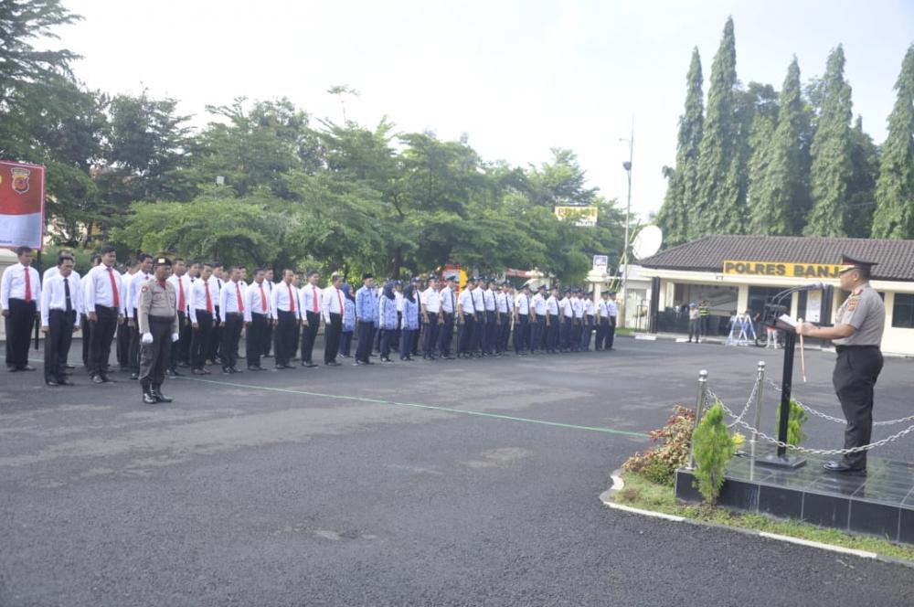 Polres Banjar Gelar Upacara Hari Kesadaran Nasional dan HUT Satpam ke 39
