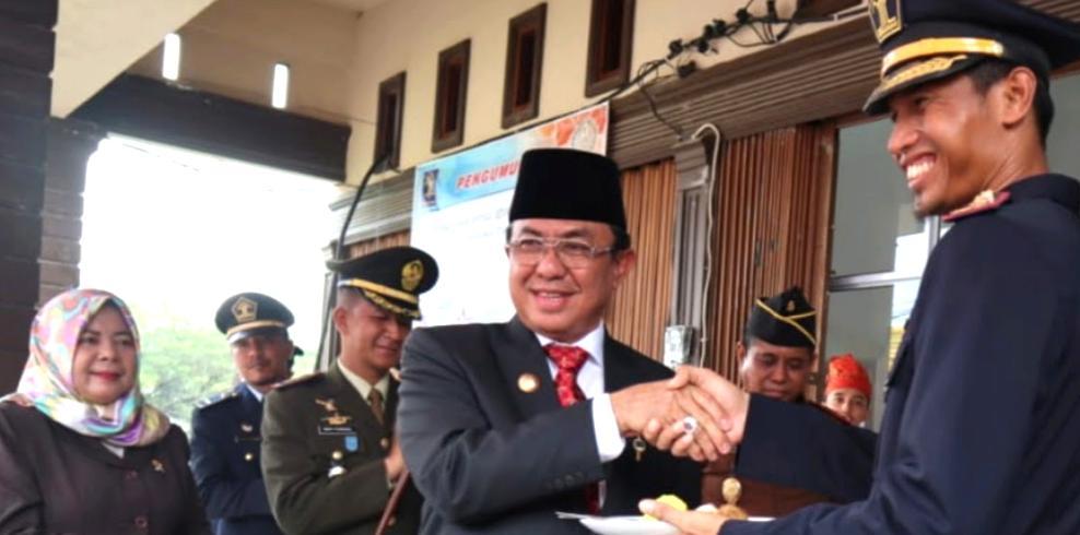 Bupati Inhil HM Wardan Pimpin Upacara Hari Bakti Keimigrasian Ke-70 Tahun 2020