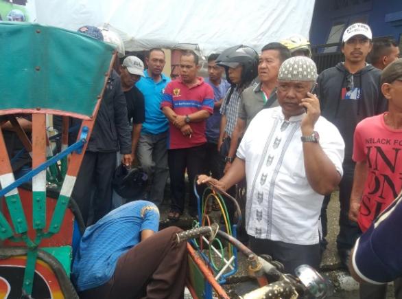 Ini Penyebab Meninggalnya Tukang Becak Di tembilahan