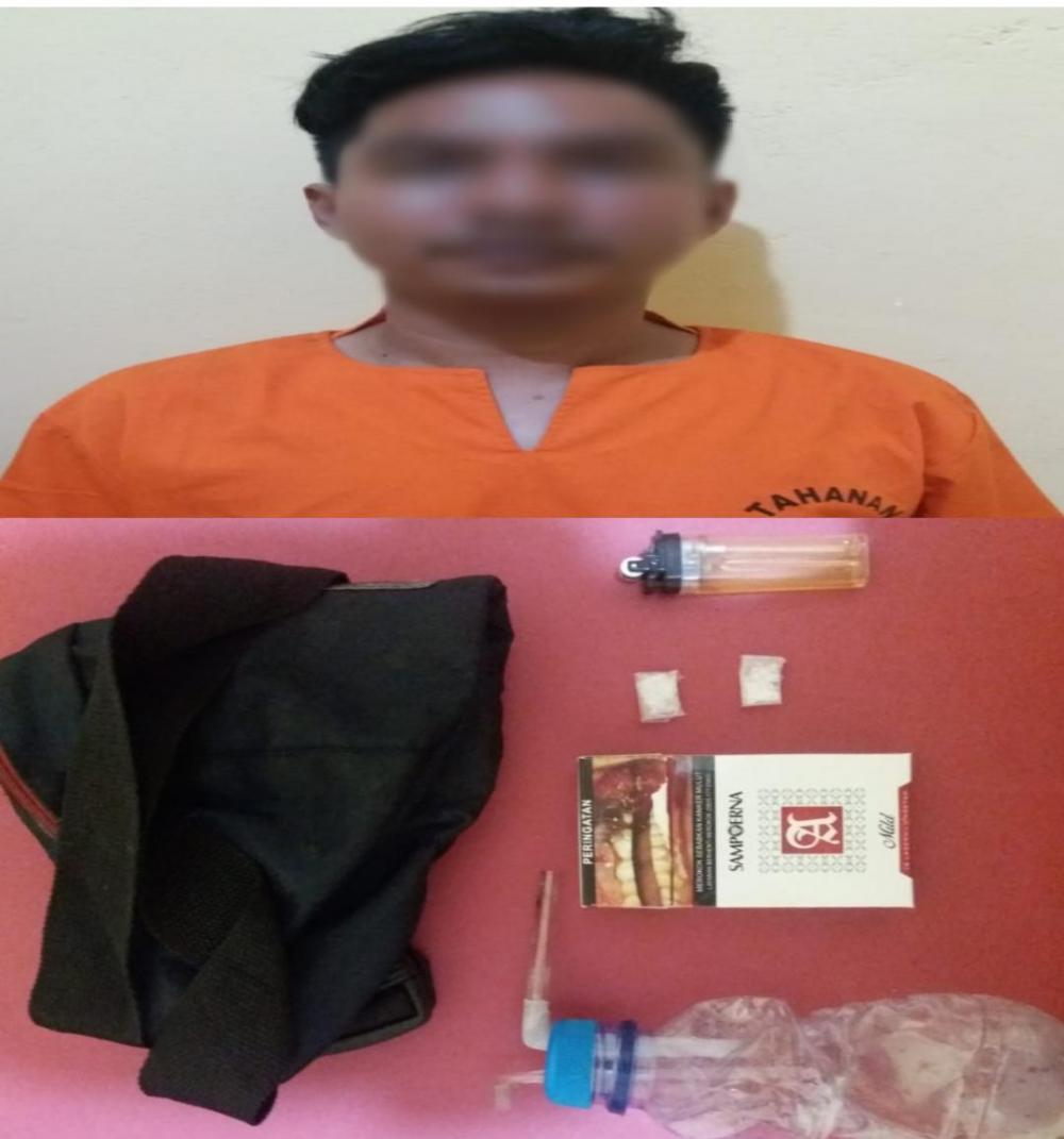 Petugas Parkir di Rohil Dibekuk Polisi, Atas Kepemilikan Sabu