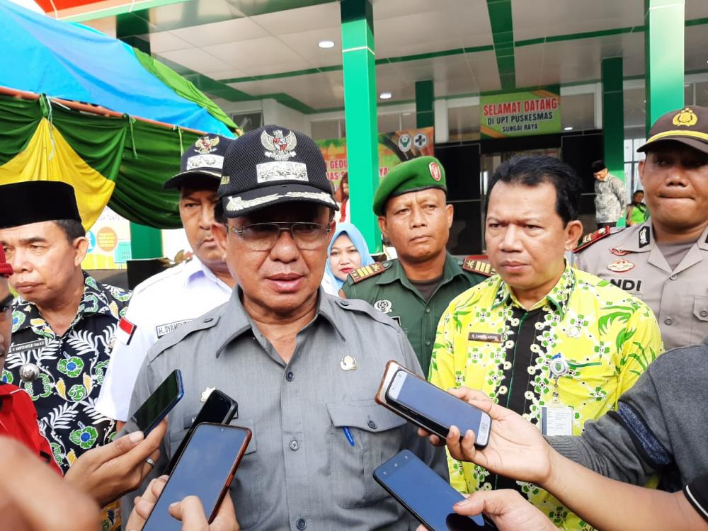 HM Wardan Resmikan Puskesmas Sungai Raya Kec Batang Tuaka