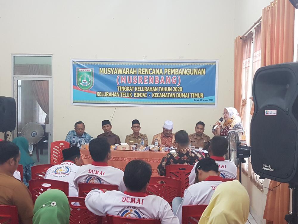 Musrenbang Kelurahan Teluk Binjai Di Hadiri Anggota DPRD Kota Dumai