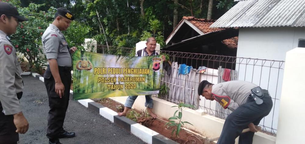 Polres Banjar Secara Kontinyu Akan Menanam Pohon 
