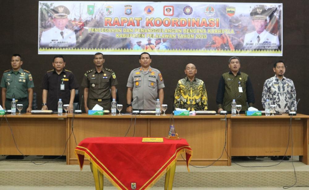 Pemkab Pelalawan Lakukan Rakor untuk Antisipasi Karhutla di Pelalawan