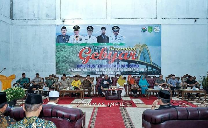 HM Wardan Resmikan Gebyar DMIJ 2019 Di Kec Tempuling,Camat, Berkat DMIJ Plus Dapat Di Bangun Berbagai Fasilitas Umum,