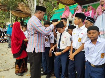SMPN 3 Langsa Adakan Maulid , Santuni 95 Orang Anak Yatim Piatu