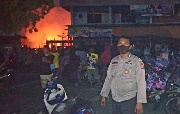 Kebakaran Hebat Hanguskan Kawasan Pasar Kuok Kampar, Berikut Data-data Korbannya