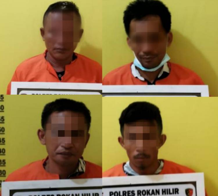 Polisi Bekuk 4 Kawanan Pengedar Sabu di Rokan Hilir - Riau