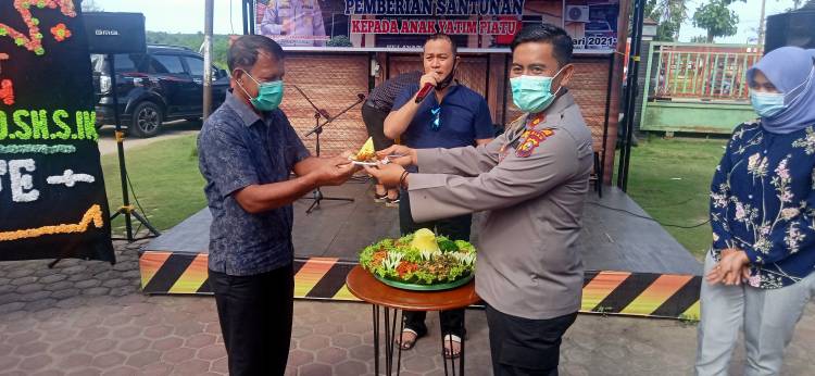 Personil Polsek Bagan Sinembah Santuni Anak Yatim dan Gelar Syukuran Usai Kenaikan Pangkat