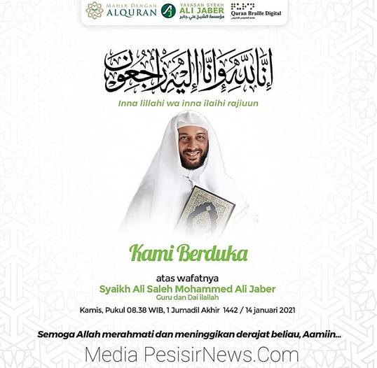BREAKING NEWS: Innalillahi Wa Innailahi Rajiuun, Ulama Kharismatik Syekh Ali Jaber Meninggal Dunia