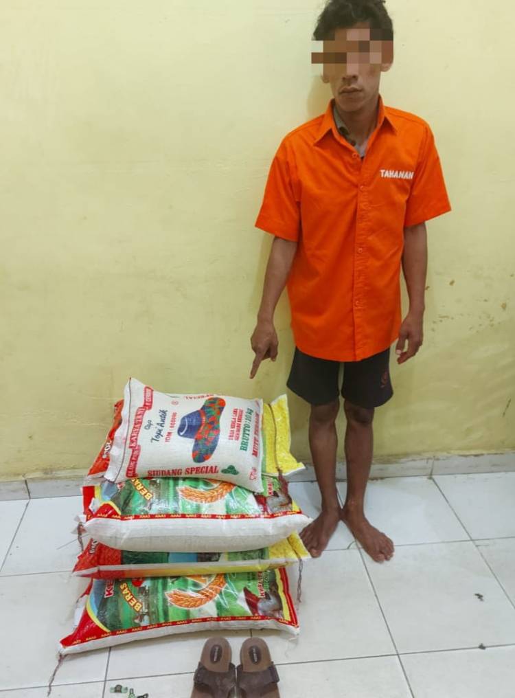 Kabur Usai Nyuri di Warung Tetangganya, Pelaku Ditemukan Warga dan Diserahkan ke Polisi