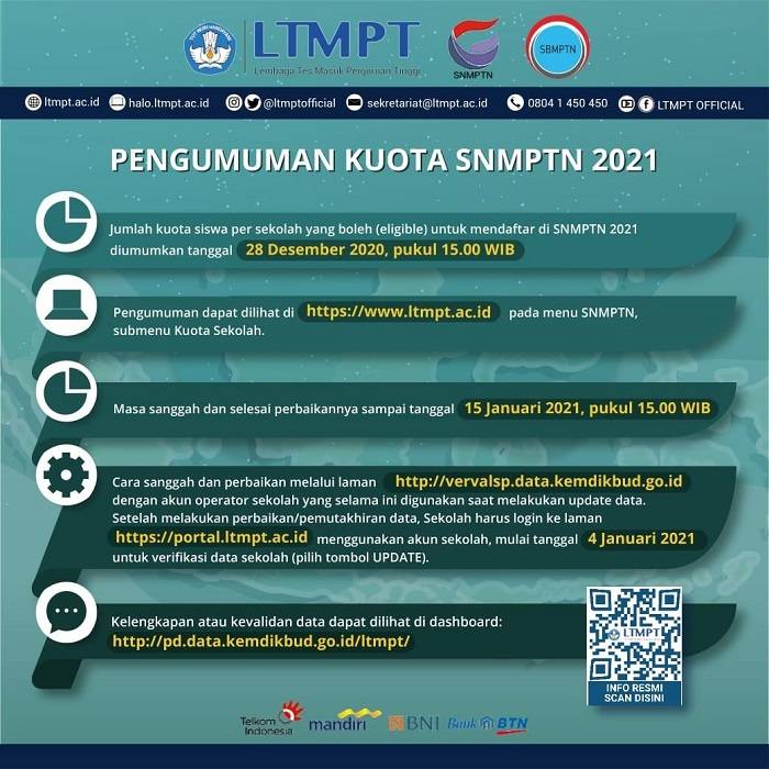 REGISTRASI SNMPTN MULAI DIBUKA 4 JANUARI, LIHAT INFORMASI LENGKAPNYA