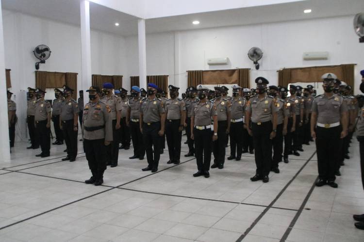 Sebanyak 78 Personel Polres Inhil Naik Pangkat