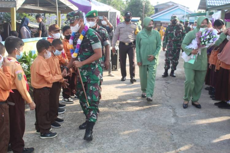 Dandim 0314/Inhil Kunker Sekaligus Silaturahim dengan Tokoh Masyarakat Sungai Salak