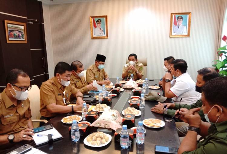 Bupati HM. Wardan Terima Kunjungan PWI Inhil, Bahas HPN Tingkat Provinsi Mendatang