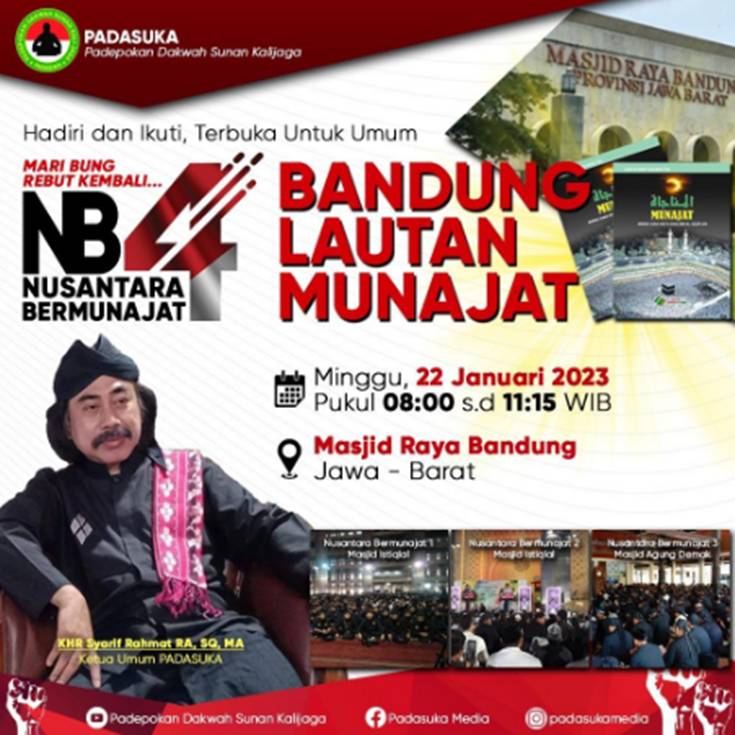 Padasuka akan Kembali Gelar &lsquo;Nusantara Bermunajat&rsquo; ke-4 di Bandung pada 22 Januari 2023