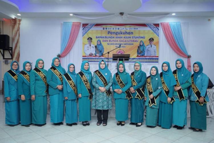 Bunda Literasi Inhil Hj. Zulaikhah Wardan Lantik Bunda Literasi se-Kecamatan Kateman