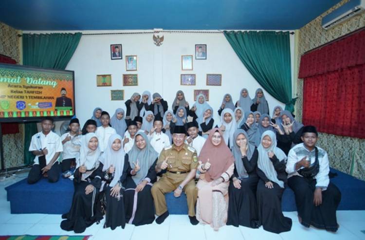 Bupati Inhil Apresiasi Keberadaan Kelas Tahfidz SMP Negeri 1 Tembilahan