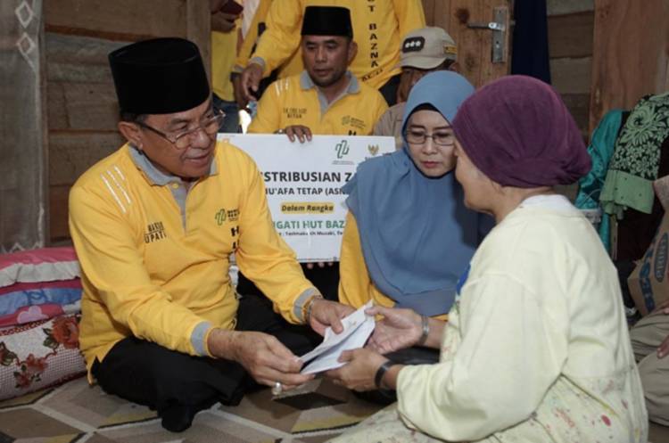 Sempena HUT Baznas ke-22, Bupati Inhil Distribusikan Zakat untuk Mustahiq Tetap