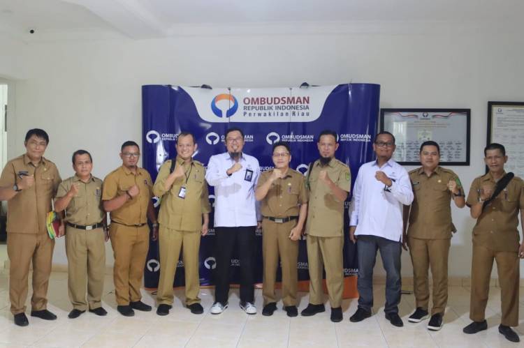 Rapat Bersama PJ Bupati Inhil Dan Ombusman RI Wilayah Riau, Evaluasi Terhadap Hasil Penilaian Kepatuhan Penyelenggaraan Pelayanan Publik Tahun 2023