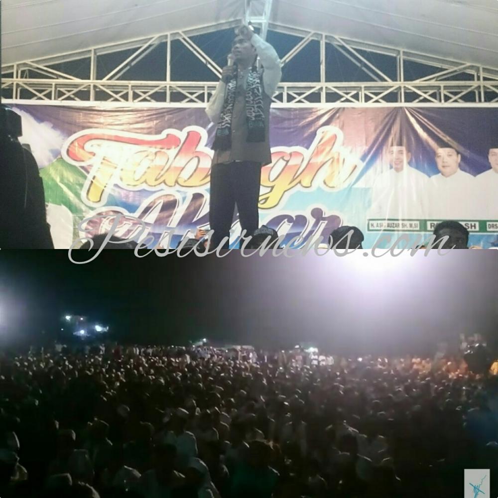 Tabligh Akbar UAS Dipenuhi Puluhan Ribu Umat Islam di Bagan Batu 