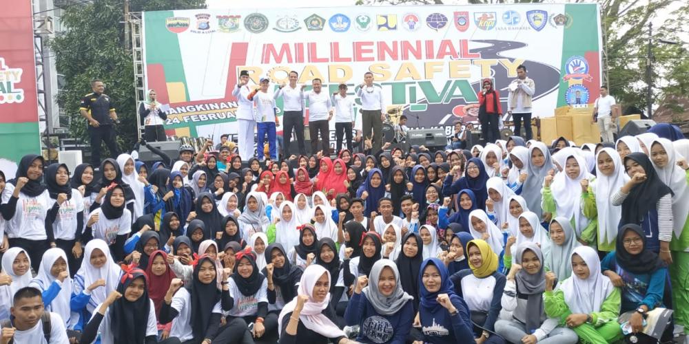 Millennial Road Safety Festival 2019 di Kota Bangkinang Berlangsung Sukses dan Meriah