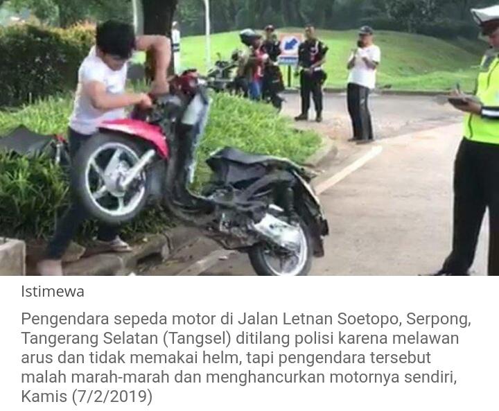 Video Pengrusakan Sepeda Motor Oleh Pemuda Heboh di Medsos, Polisi Bilang Begini