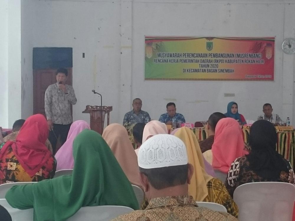Musrenbang Kecamatan Bagan Sinembah, Syarifuddin : "Paling hanya beberapa yang bisa teralisasi"
