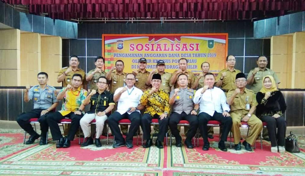 Bupati Inhil Hadiri Sosialisasi Pengamanan Anggaran Dana Desa Tahun 2019