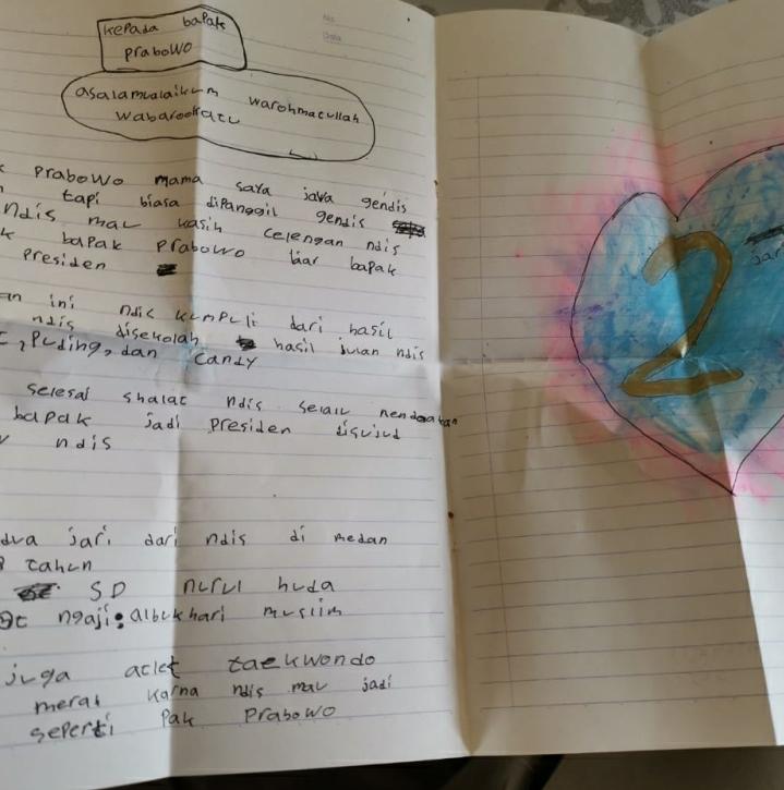 Tangis Prabowo Pecah Saat Baca Surat Gendis