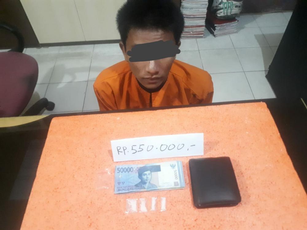 Pemuda Warga M Boya Tembilahan Ini Ditangkap Polisi Kantongi 4 Paket Sabu 